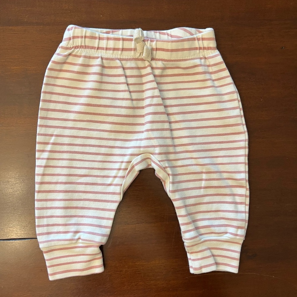 Pehr Harem Pants - Stripes Away Dark Pink 0-3mo